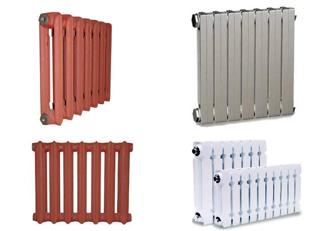Радиаторы отопления: чугунные, стальные и алюминиевые модели