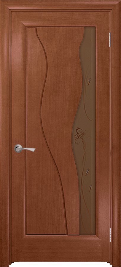 Дверь ульяновская Родос. Цвет: темный анегри