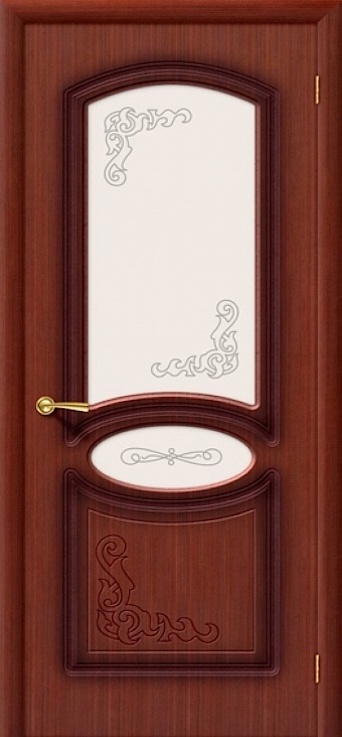 Дверь шпонированная Муза. Цвет: макоре