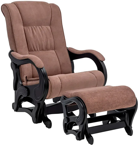 Кресло-качалка маятниковое модель 78 с пуфом Р Венге Verona brown