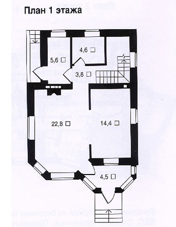  Рис. 1  План первого этажа